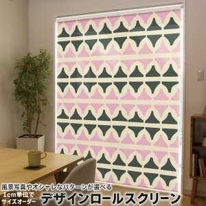 1cm単位サイズオーダー ロールスクリーン ロールカーテン オーダーメイド タチカワ 日本製 間仕切り カーテン 採光 非遮光 目隠し UVカット カーテンレール チェーン式 プル式 012024 かわいい