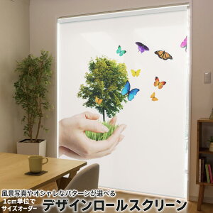 1cm単位サイズオーダー ロールスクリーン ロールカーテン オーダーメイド タチカワ 日本製 間仕切り カーテン 採光 非遮光 目隠し UVカット カーテンレール チェーン式 プル式 016170 自然 木