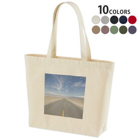 選べる10カラー デザイントートバッグ Wsize キャンバス デイパック バッグ レディースバッグ 009893 風景　景色　写真