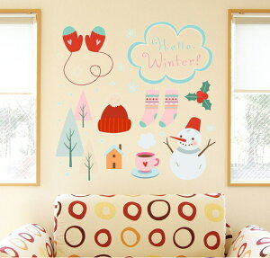 3size����I�ׂ�I�E�H�[���X�e�b�J�[ �N���X�}�X Christmas ���� 190×427mm 390×877mm 590×1327mm Ssize Msize Lsize �Ⴞ��� �~ winter 015600