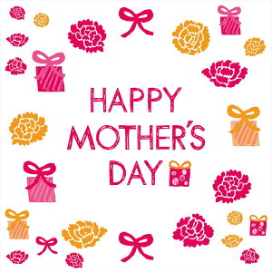 母の日☆ シール式ウォールステッカー ウォールステッカー 飾り 90×90cm 壁紙 mothers day カーネーション 花 プレゼント剥がせる カッティングシート wall sticker 雑貨 DIY 015891