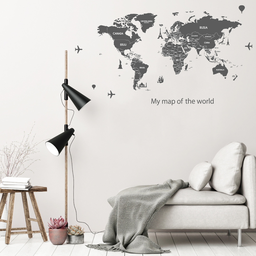 地図 シール式ウォールステッカー ウォールステッカー お得なキャンペーンを実施中 飾り 90 90cm 世界地図 日本地図 World Map 雑貨 Sticker Wall Diy Japan 剥がせる 大陸 カッティングシート