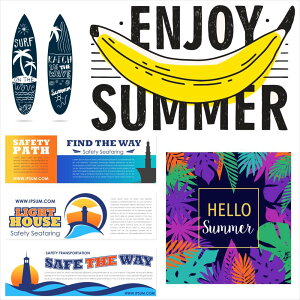 āV[EH[XebJ[ summer ċx Ղ Ђ܂ C z SURF  90×90cm  JbeBOV[g wall sticker G 016545