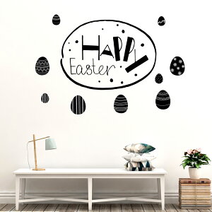 C[X^[ V[EH[XebJ[ EH[XebJ[  90×90cm easter ǎ   egg  JbeBOV[g wall sticker G DIY EH[XebJ[