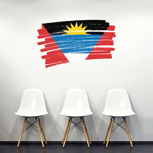 V[EH[XebJ[ 90×90cm E̍ world flag  ǎ ͂  JbeBOV[g wall sticker@antigua-&-barbuda AeBOAo[u[_@018384