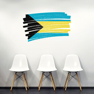 V[EH[XebJ[ 90×90cm E̍ world flag  ǎ ͂  JbeBOV[g wall sticker@bahamas on}@018391