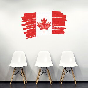 V[EH[XebJ[ 90×90cm E̍ world flag  ǎ ͂  JbeBOV[g wall sticker@canada Ji_@018413