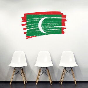 V[EH[XebJ[ 90×90cm E̍ world flag  ǎ ͂  JbeBOV[g wall sticker@maldives fBu@018502