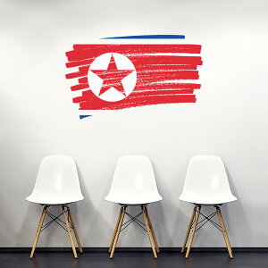 V[EH[XebJ[ 90×90cm E̍ world flag  ǎ ͂  JbeBOV[g wall sticker@north-korea kN@018525