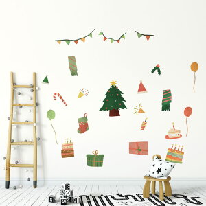 3size����I�ׂ�I�N���X�}�X�E�H�[���X�e�b�J�[ Christmas Xmas ���� 590×1327mm 390×877mm 190×427mm xmas DIY �T���^ �I�[�i�����g �c���[ ����@033880 intelli23