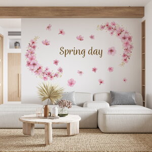 3size����I�ׂ�I�t�̉ԁ��V�[�����E�H�[���X�e�b�J�[ spring ���� ���w ���� ���� 190×427mm 390×877mm 590×1327mm Ssize Msize Lsize�@wsn-034167-ws �� �Ԃт�