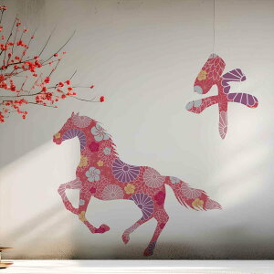 3size����I�ׂ�I�������E�H�[���X�e�b�J�[ 2026 ���x ���� �n �ߔN 590×1327mm 390×877mm 190×427mm �������� �J�b�e�B���O�V�[�g wall sticker �G�� ���� �n �߁@036431