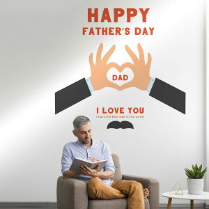 3size����I�ׂ�I���̓����V�[�����E�H�[���X�e�b�J�[ 190×427mm 390×877mm 590×1327mm Ssize Msize Lsize DAD �n�[�g 037017