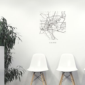 E̓ssMAPV[EH[XebJ[ 60×60cm@wall sticker n} Xg[g}bv street map world cityssn}@En}@050128 Cairo, Egypt