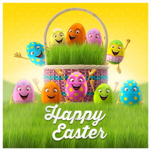 C[X^[ V[EH[XebJ[ EH[XebJ[  60×60cm easter ǎ   egg  JbeBOV[g wall sticker G DIY EH[XebJ[