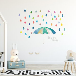 ~J V[EH[XebJ[  60×60cm J rainy day rainy season AWTC z AWTC P J  JbeBOV[g wall sticker G DIY