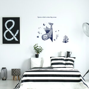 C̐ V[EH[XebJ[  fish sea NW  CJ 邩 ANAE V`  60×60cm  JbeBOV[g wall sticker G 016514