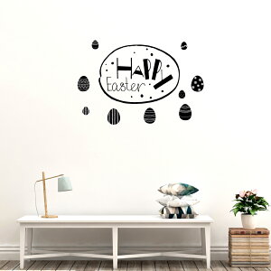 C[X^[ V[EH[XebJ[ EH[XebJ[  60×60cm easter ǎ   egg  JbeBOV[g wall sticker G DIY EH[XebJ[