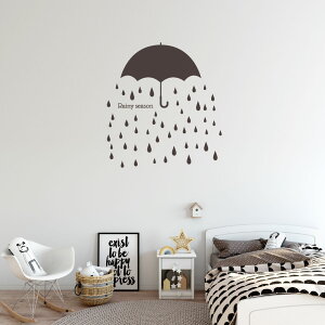 ~J V[EH[XebJ[  60×60cm J rainy day rainy season AWTC z AWTC P J  JbeBOV[g wall sticker G DIY@016876