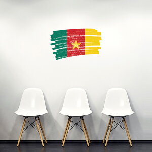 V[EH[XebJ[ 60×60cm E̍ world flag  ǎ ͂  JbeBOV[g wall sticker cameroon J[ 018412