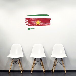 V[EH[XebJ[ 60×60cm E̍ world flag  ǎ ͂  JbeBOV[g wall sticker suriname Xi 018570