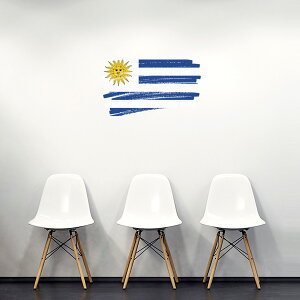 �������V�[�����E�H�[���X�e�b�J�[ 60×60cm ���E�̍��� world flag ���� �ǎ� �͂����� �������� �J�b�e�B���O�V�[�g wall sticker uruguay �E���O�A�C 018594