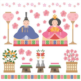 楽天市場 ひな祭り ウォールステッカー シール 壁紙 装飾フィルム インテリア 寝具 収納の通販