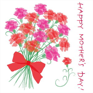母の日☆ シール式ウォールステッカー ウォールステッカー 飾り 30×30cm 壁紙 mothers day カーネーション 花 プレゼント剥がせる カッティングシート wall sticker 雑貨 DIY 013655 ウォールステッカー