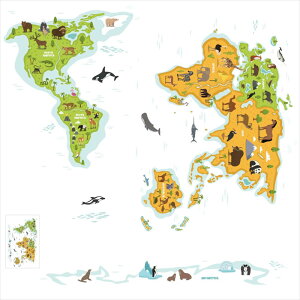 n} V[EH[XebJ[ EH[XebJ[  30×30cm En} {n} world map japan 嗤  JbeBOV[g wall sticker G DIY 016008