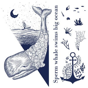 C̐ V[EH[XebJ[  fish sea NW  CJ 邩 ANAE V`  30×30cm  JbeBOV[g wall sticker G 016514