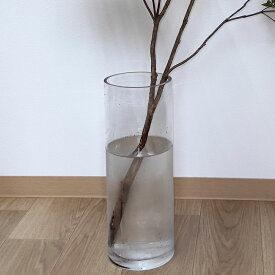 紅石 花瓶 ガラス フラワーベース 透明 20cm 34cm 40cm インテリア 雑貨