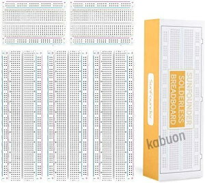 SunFounder �͂񂾃��X �u���b�h�{�[�h �Z�b�g�A3PCS 830�^�C�|�C���g 2PCS 400�^�C�|�C���g�܂ށARaspberry Pi Arduino�p �d�q�H�� �u���b�h�{�[�h