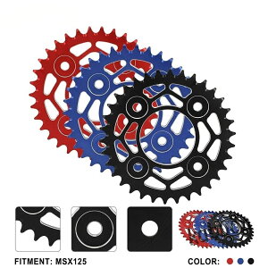 MSX125 �p ���A�X�v���P�b�g 34T 420�T�C�Y 7075�A���~�� �y��136g �������� �J�X�^���p�[�c �u���b�N/�u���[/���b�h�I��