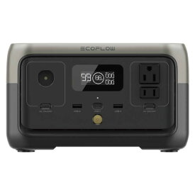 ZMR600-JP エコフロー EcoFlow ポータブル電源 RIVER 2 小型 256Wh 蓄電池 バッテリー充電器 長寿命 車中泊 キャンプ アウトドア