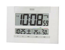 電波 時計 掛 置 兼用 SQ429W セイコー SEIKO 電波 クロック デジタル 温度 湿度 カレンダー 快適度 掛け 置き 兼用 【お取り寄せ】【正規品】