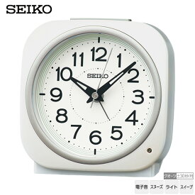 めざまし 時計 電子音 KR519W セイコークロック SEIKO 目覚まし時計 電子音アラーム 自動点灯タイプ ライト スヌーズ 【お取り寄せ】