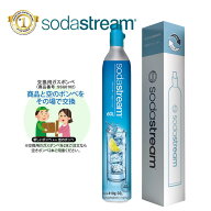 ソーダストリーム ガスシリンダー 交換用 60L 1本 410g 交換専用 炭酸ガスボンベ 炭酸水メーカー スピリ…