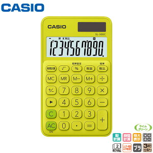 CASIO �J�V�I SL-300C-YG-N 10�� �X�^���_�[�h�d�� �J���t���d�� �蒠�^�C�v�̓d��y�݌ɂ���z