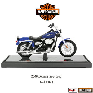 n[[ _rbh\ Harley Davidson 2006 Dyna Street Bob _Ci Xg[g {u 1/18 XP[ ~j`A tBMA Maisto }CXg CZX V[Y 44 y񂹁z