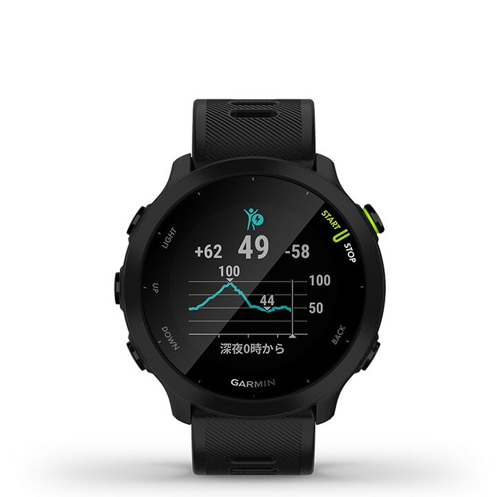 GARMIN ランニングウォッチブラック FOREATHLET55E｜その他