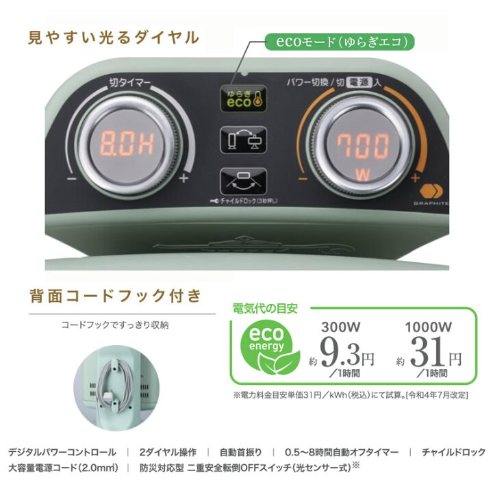 楽天市場】アラジングラファイトヒーター 2灯管 アラジン電気ストーブ 