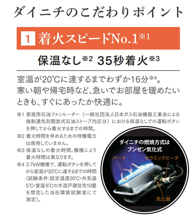 楽天市場】ダイニチ 石油ファンヒーター FZタイプ 木造 26畳まで 