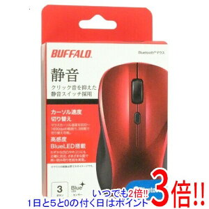 BUFFALO BlueLED���w���}�E�X �É� 3�{�^�� BSMBB110RD ���b�h