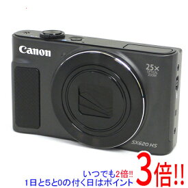 【いつでも2倍！5．0のつく日は3倍！1日も18日も3倍！】【中古】Canon製 PowerShot SX620 HS ブラック 2020万画素 訳あり