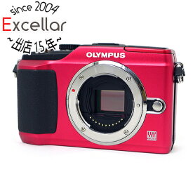 【いつでも2倍！5．0のつく日は3倍！1日も18日も3倍！】【中古】OLYMPUS マイクロ一眼 E-PL2 ボディ RED