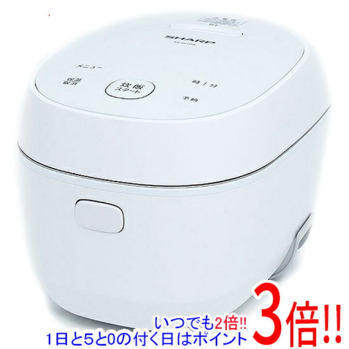 楽天市場】【延長保証対応!!】SHARP IHジャー炊飯器 3合 KS-HF05B-W 
