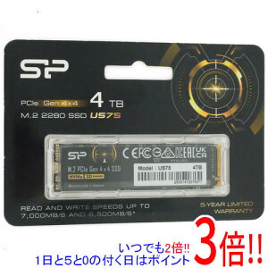 �y1����5.0�̂����A18���̓|�C���g3�{�I�zSilicon Power�� M.2 SSD 4TB PCIe Gen 4x4 US75 SP04KGBP44US7505