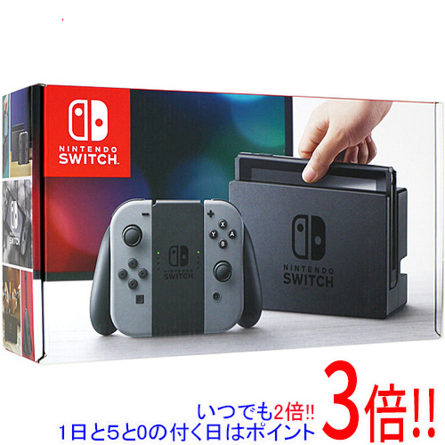 任天堂 Nintendo Switch グレー ACアダプター・ドックカバーなし・本体・液晶画面いたみ 元箱あり