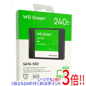 【1日と5.0のつく日、18日はポイント3倍!】Western Digital製 内蔵SSD 240GB WD Green WDS240G3G0A