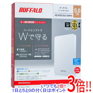 �y�����ۏؑΉ�!!�zBUFFALO��PortableHD HD-PGF5.0U3-GWHA 5TB �z���C�g